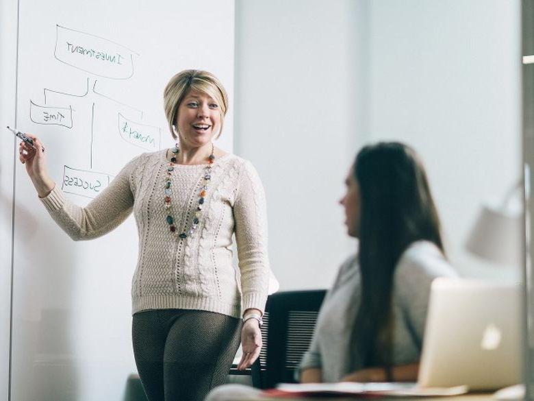 Women working in office